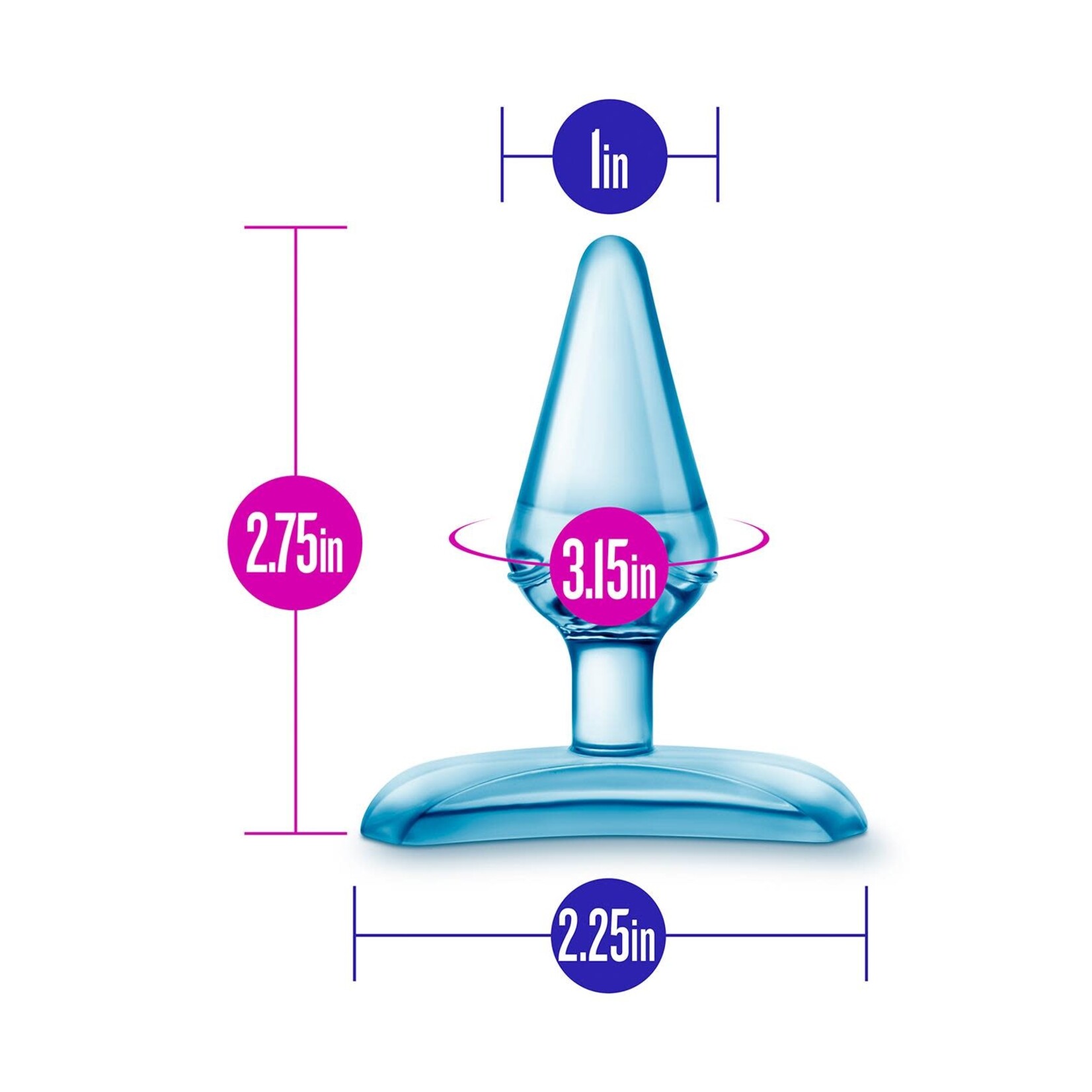 Blush - B yours Jolly plug - blue