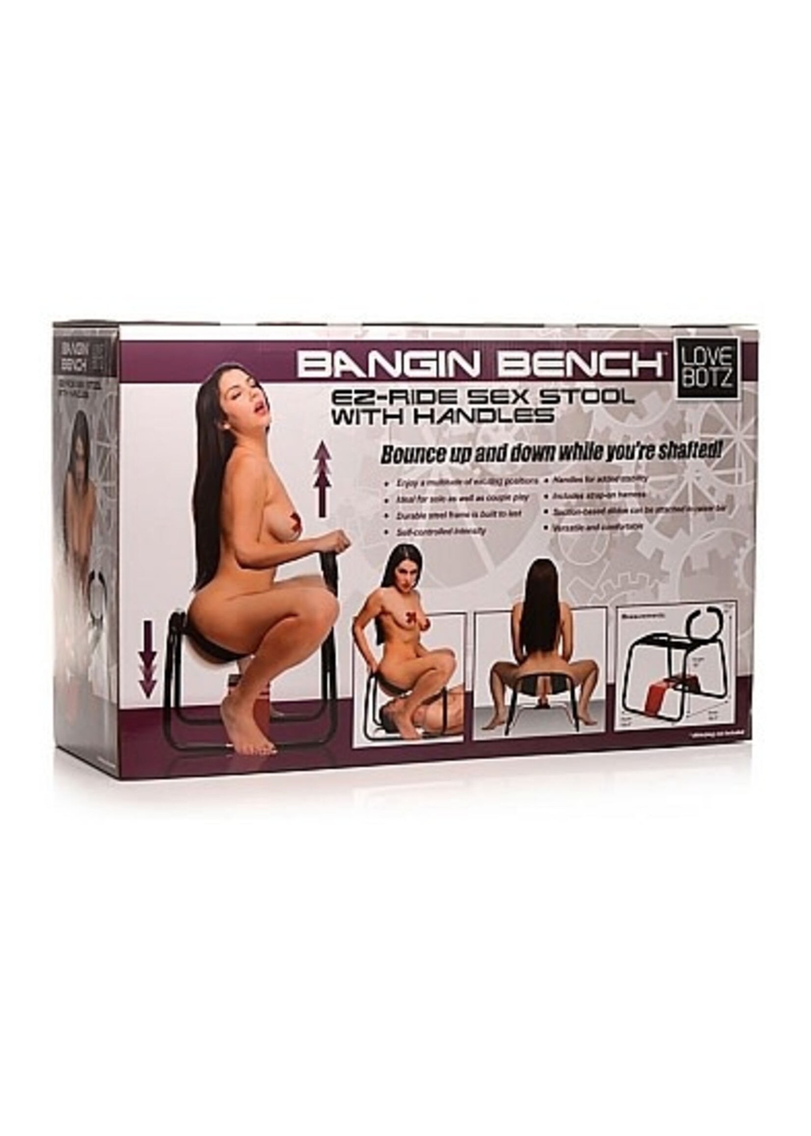 XR Brands Bangin bench EZ-ride - seks stool + handles