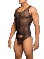 MOB Eroticwear Sexy sheer body - black