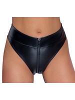 Noir Handmade High waist thong - matte look