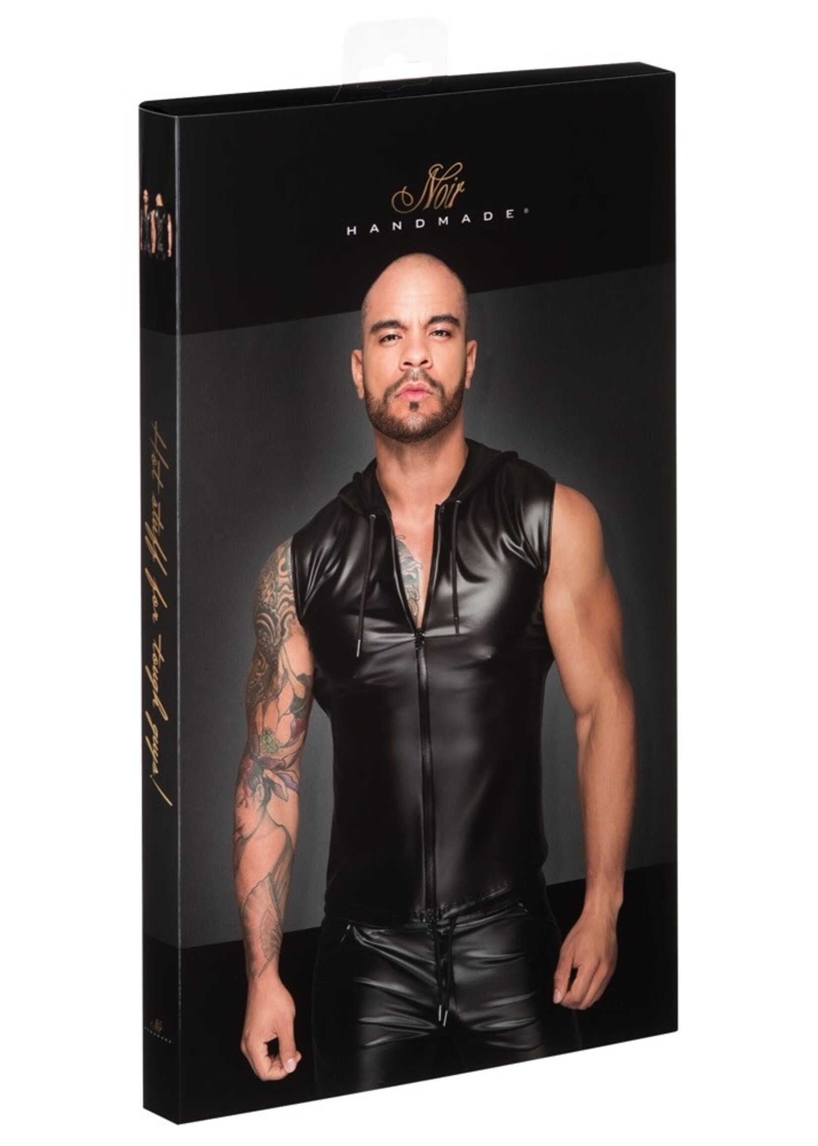 Noir Handmade Shirt met hoodie -  powerwetlook