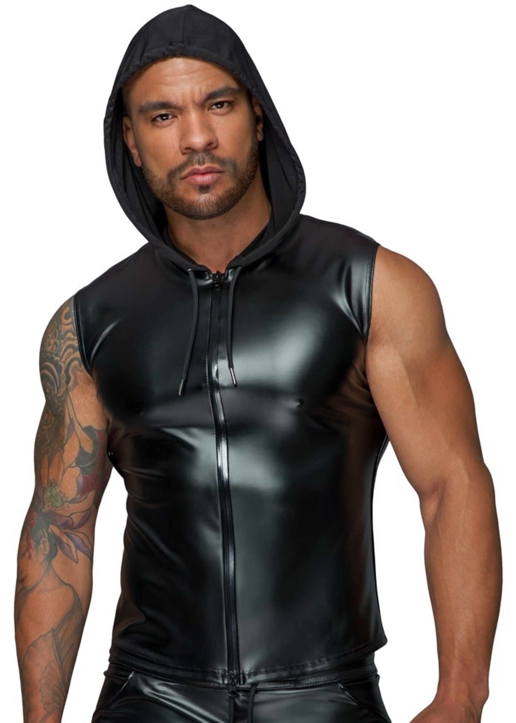 Noir Handmade Shirt met hoodie -  powerwetlook