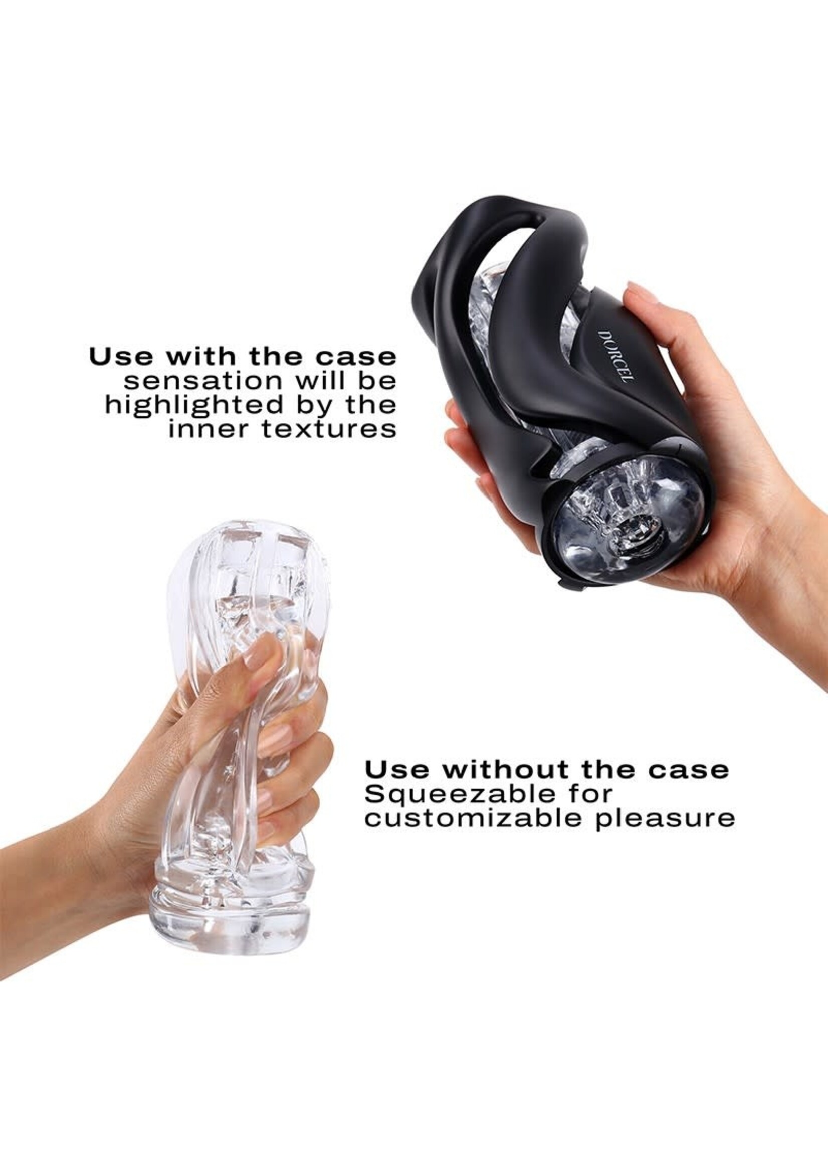 Dorcel Deep blow masturbator with Sleeve - black