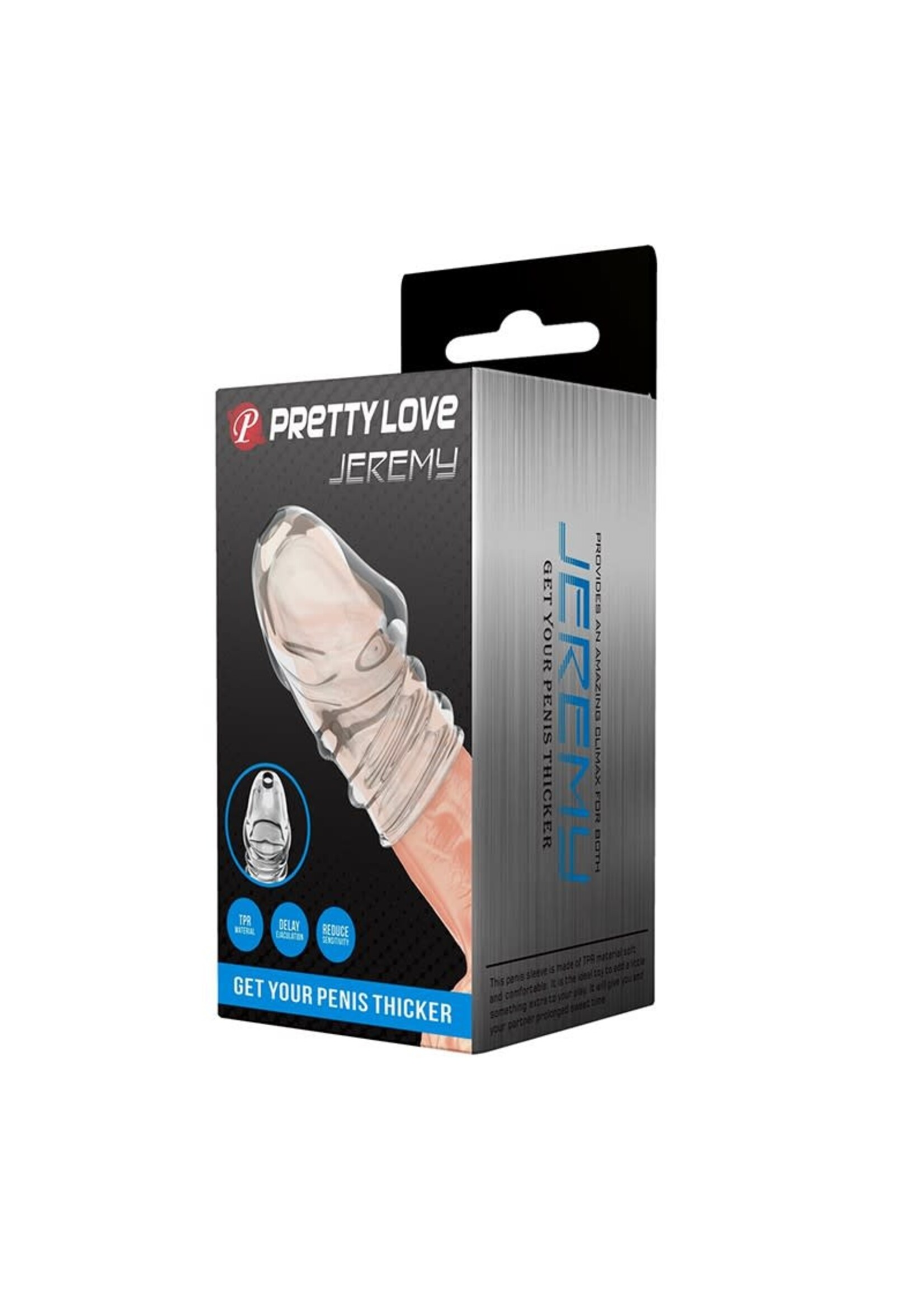 Pretty Love Jeremy cockring sleeve - Transparent