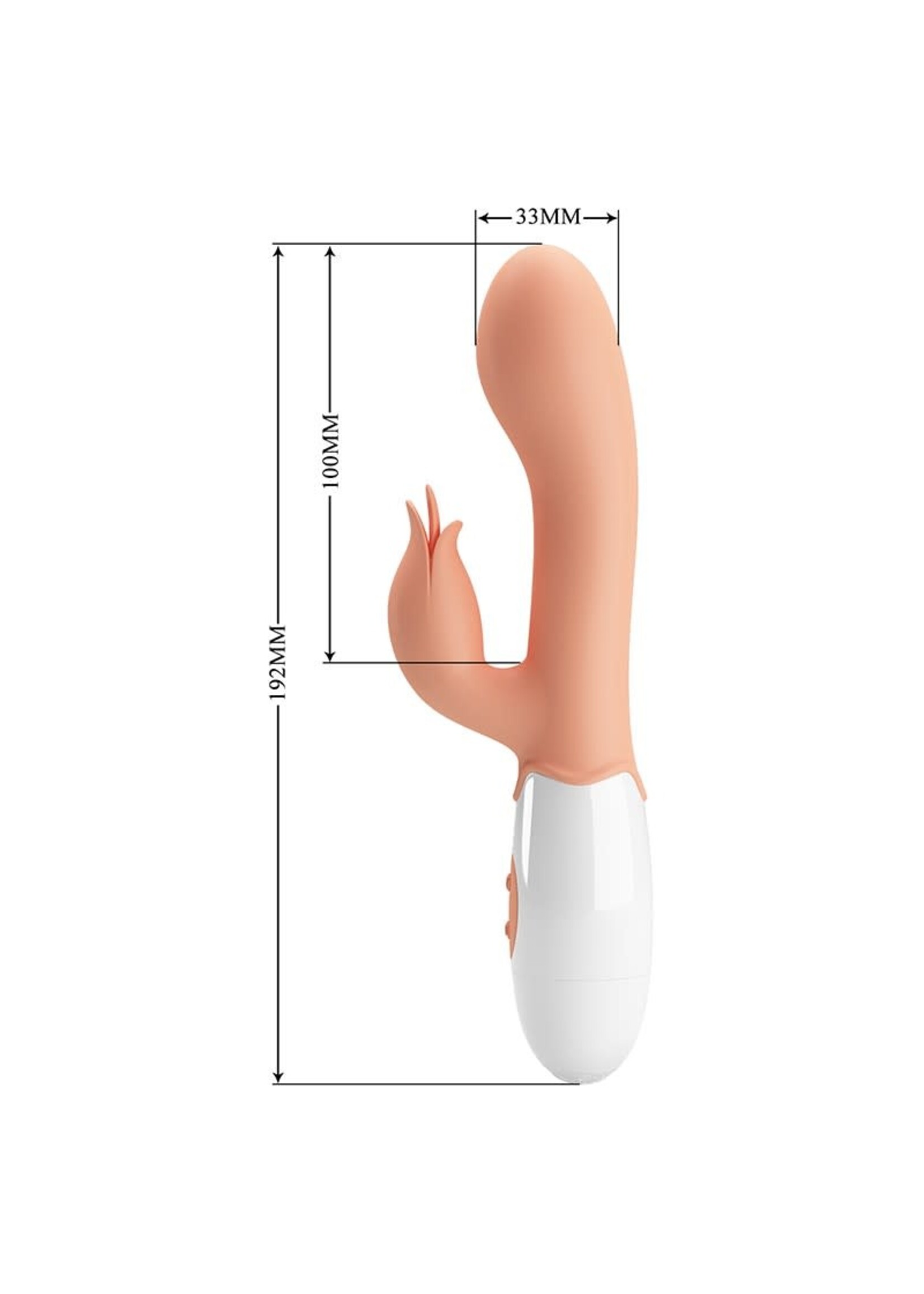 Pretty Love Bloody mary rabbit vibrator with clitoral stimulator