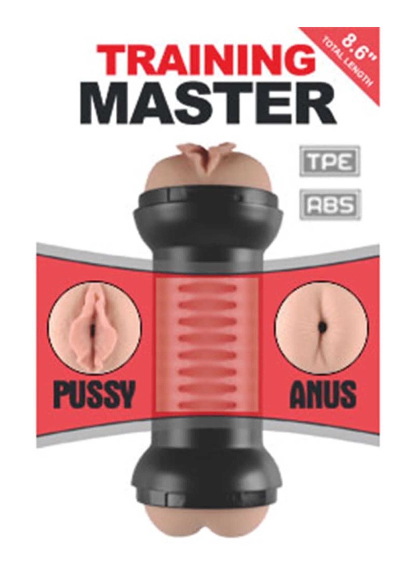 LoveToy Training master double side stroker-pussy and anus