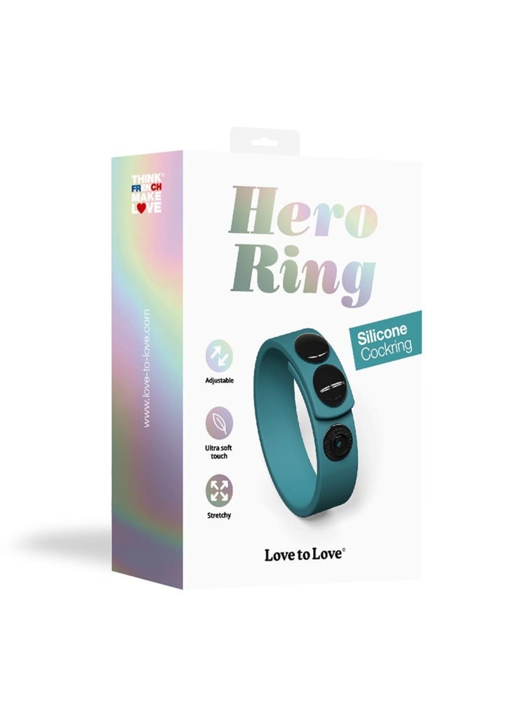 Love to Love Hero ring - blue