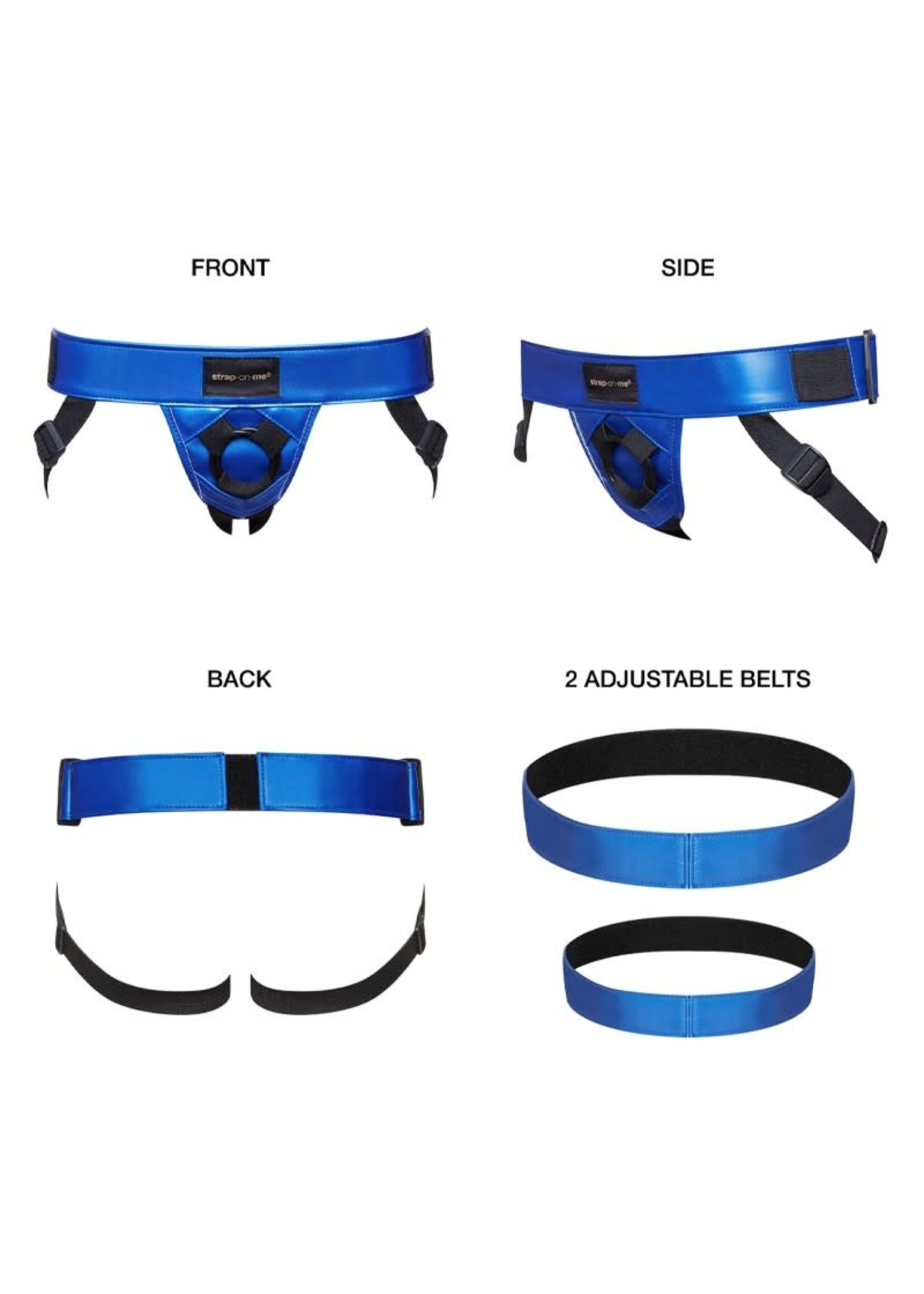 Strap-on -me Strap-on harness curious - OneSize - metallic blue