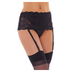 Rimba Suspender belt with stockings - black