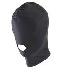 Bivakmuts - gesloten ogen open mond - zwart