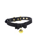 XR Brands Golden kitty-cat bell collar