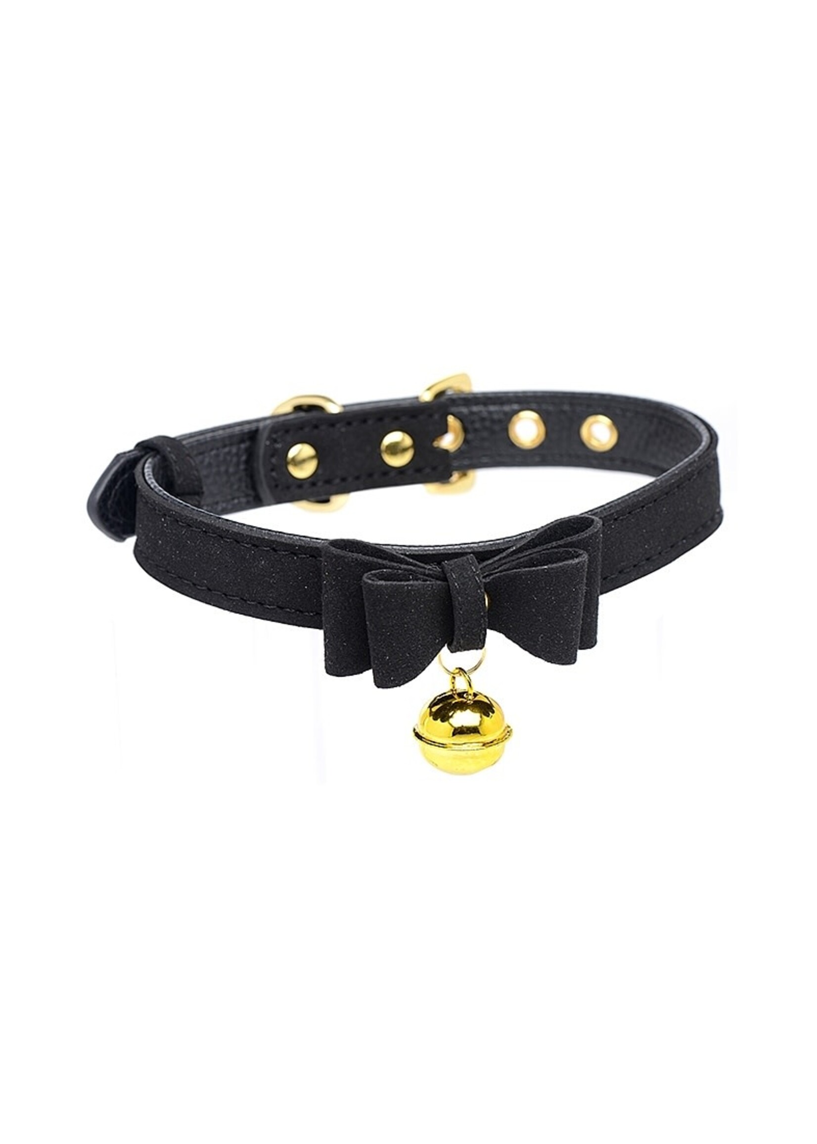 XR Brands Golden kitty-cat bell collar