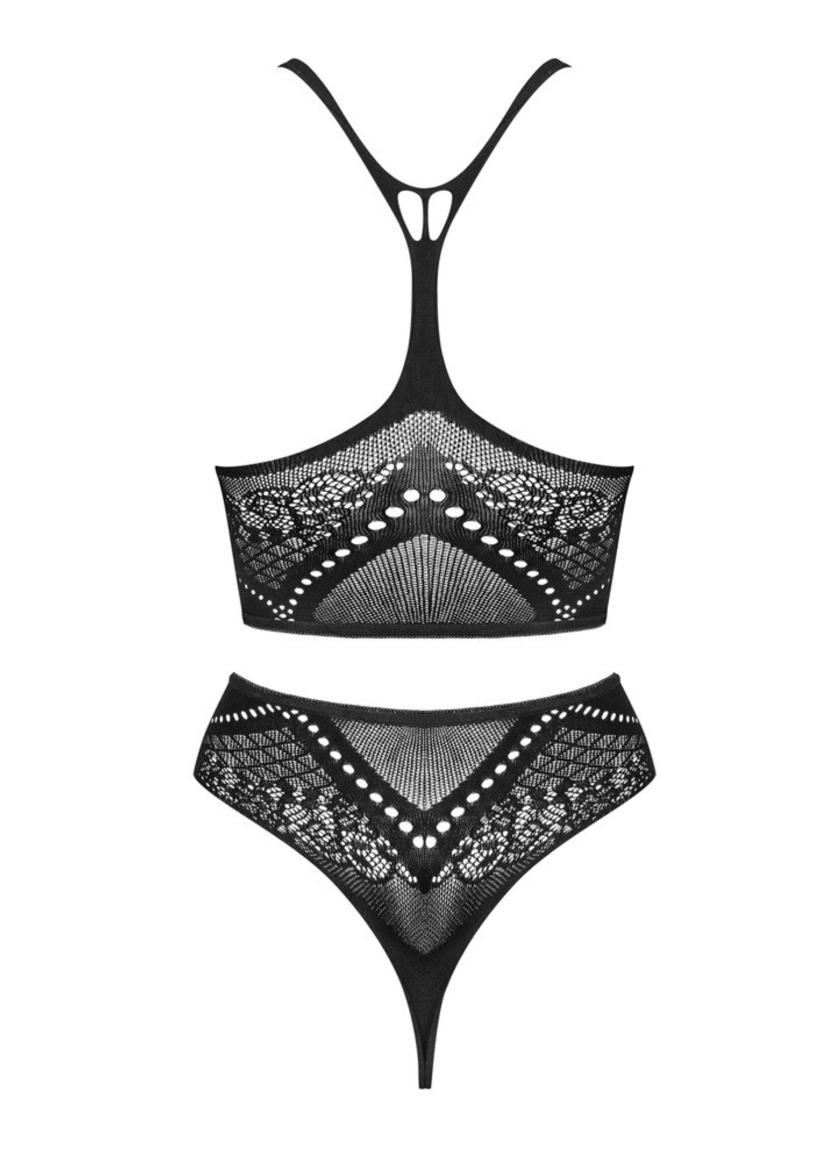 Obsessive Set met topje en kruisloze string - OneSize