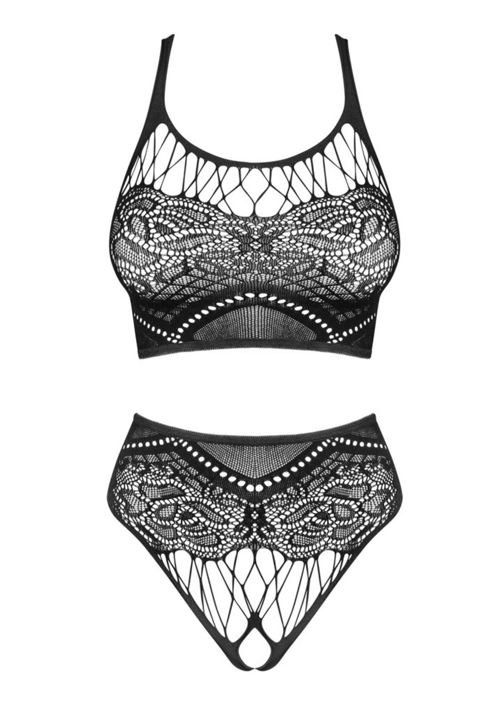 Obsessive Set met topje en kruisloze string - OneSize