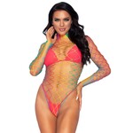 Leg Avenue Crewneck bodysuit with thong panty - OneSize