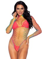 Leg Avenue Crewneck bodysuit with thong panty - OneSize