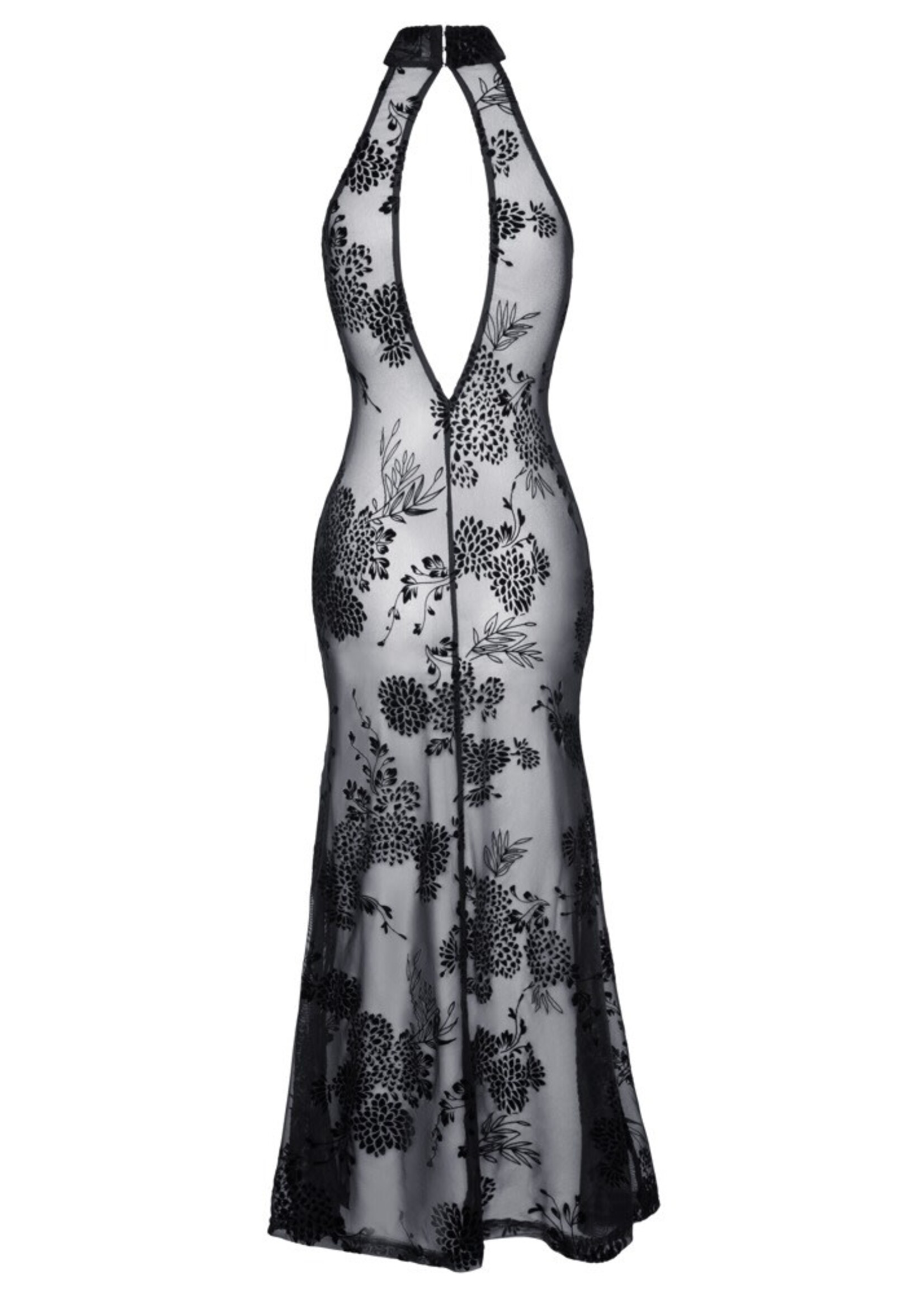 Noir Handmade Mouwloze lange jurk