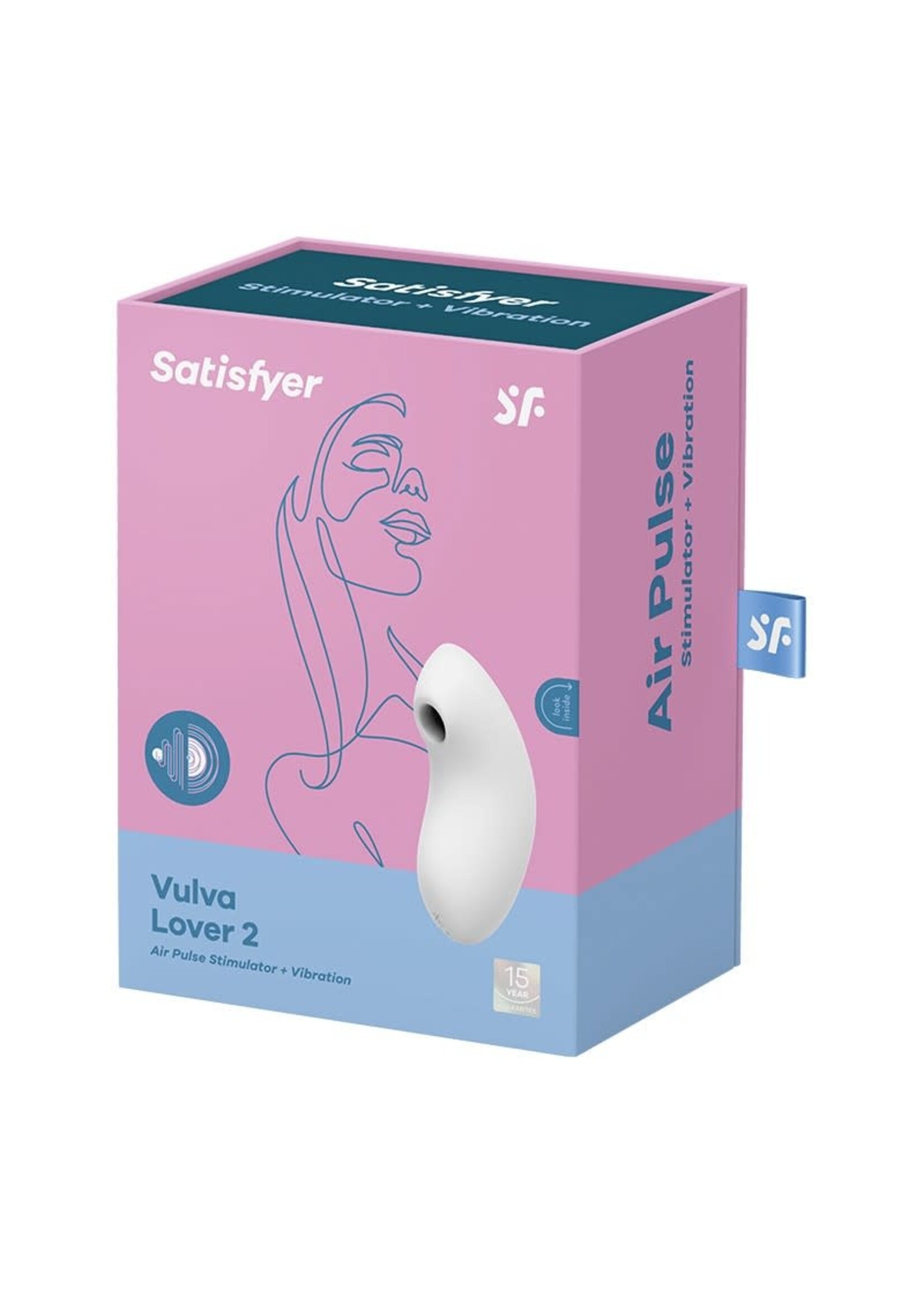 Satisfyer Vulva lover 2 - luchtdruk vibrator - wit