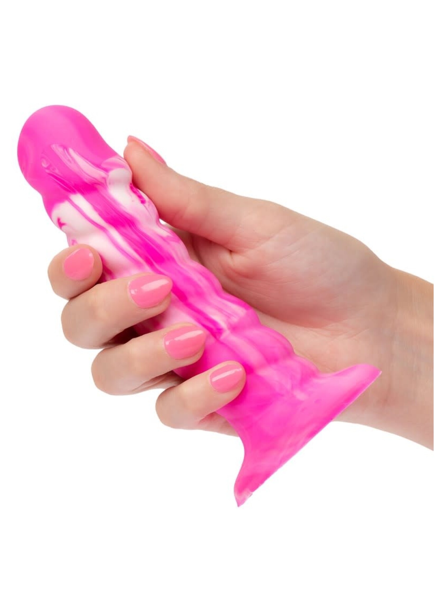 Calexotics Twisted ribbed probe - pink
