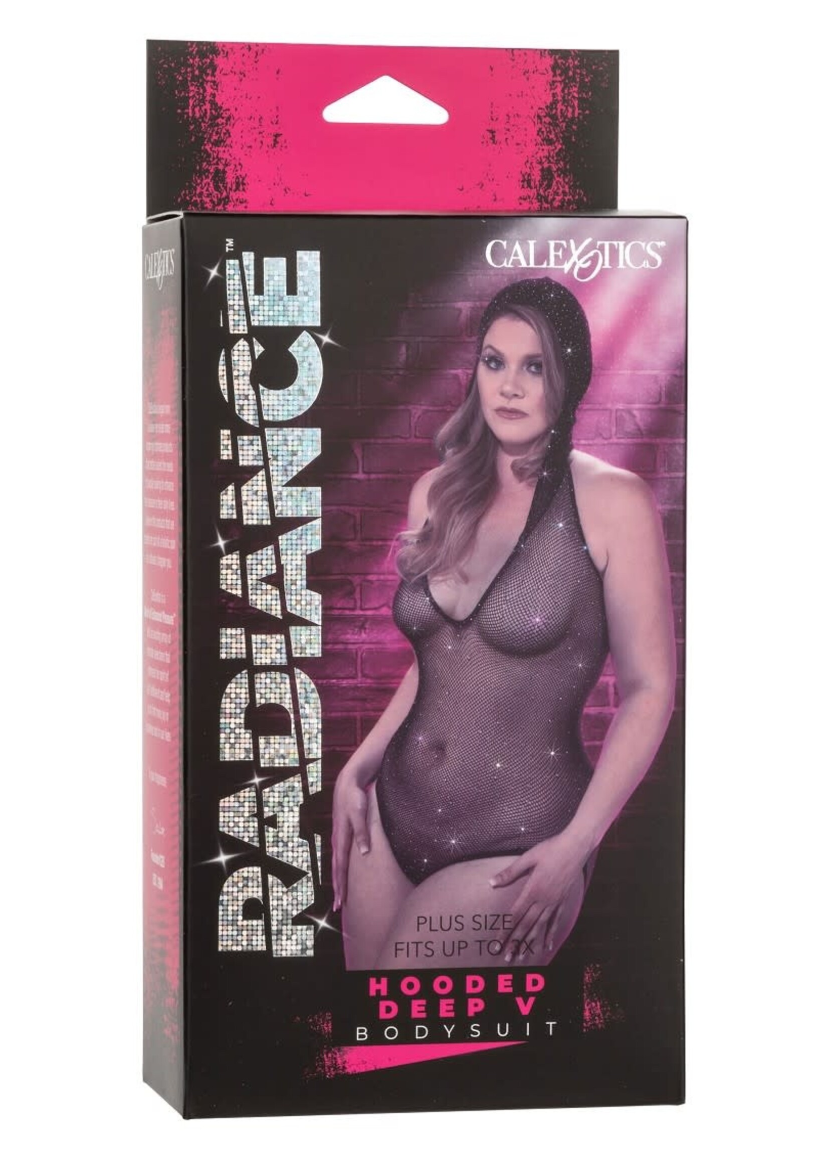 Calexotics Hooded deep V bodysuit - QueenSize