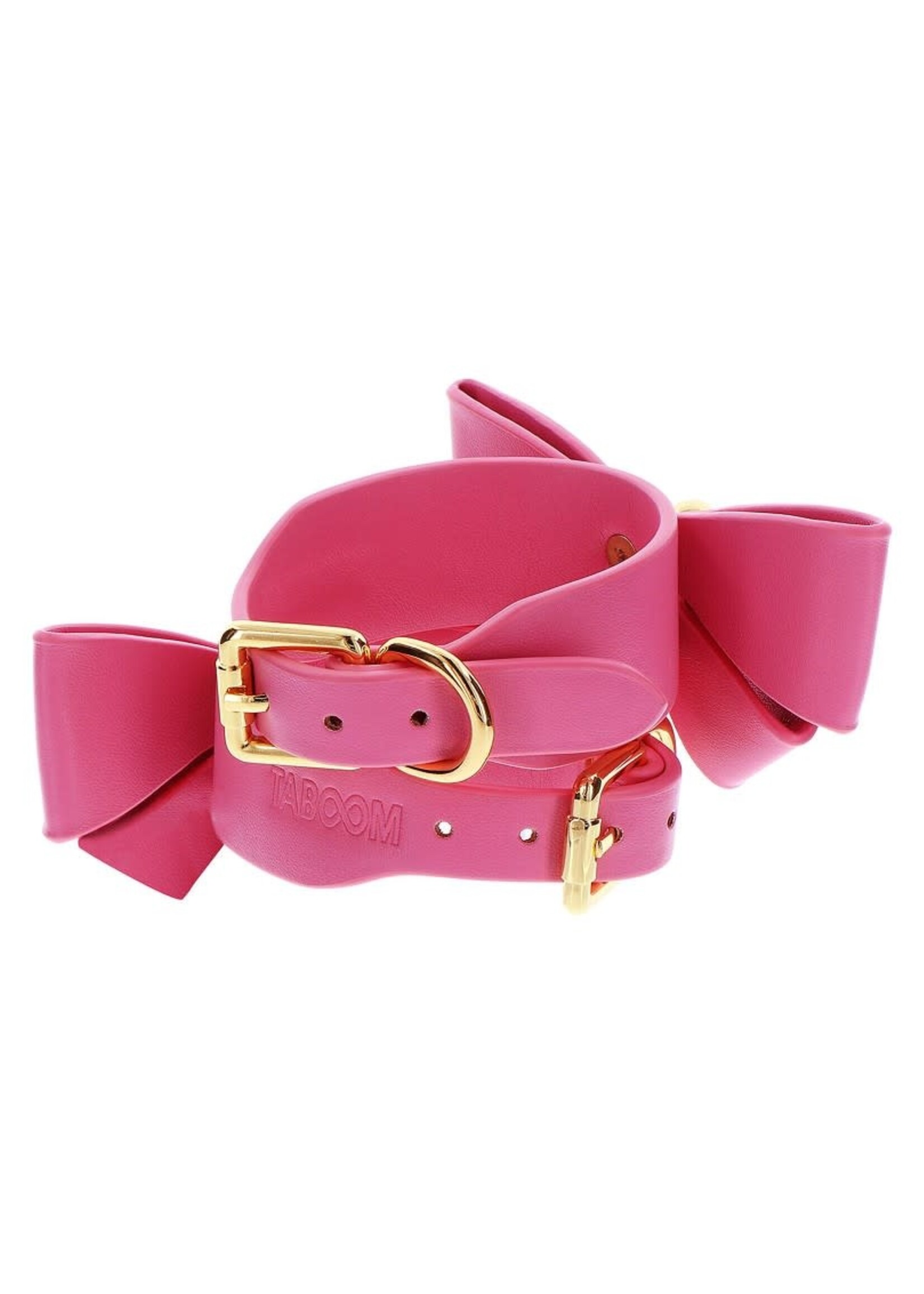 Taboom Malibu bow tie wrist cuffs - pink