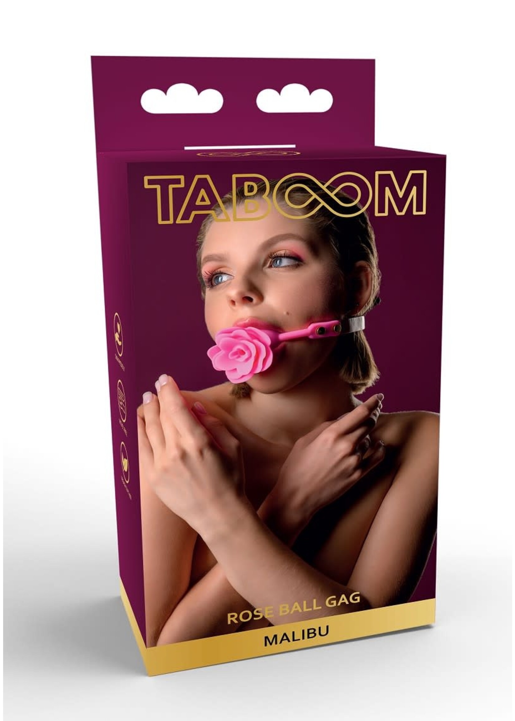 Taboom Malibu rose ball gag - pink
