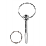 Ouch! Metal penis plug