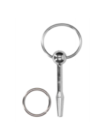 Ouch! Metal penis plug