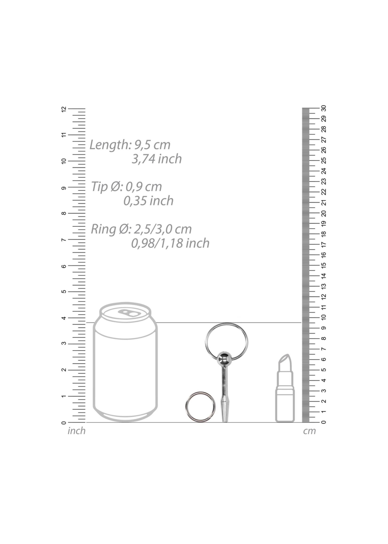 Ouch! Metal penis plug