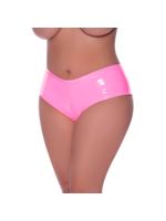 Vinyl low rise boy short - Pink - PlusSize