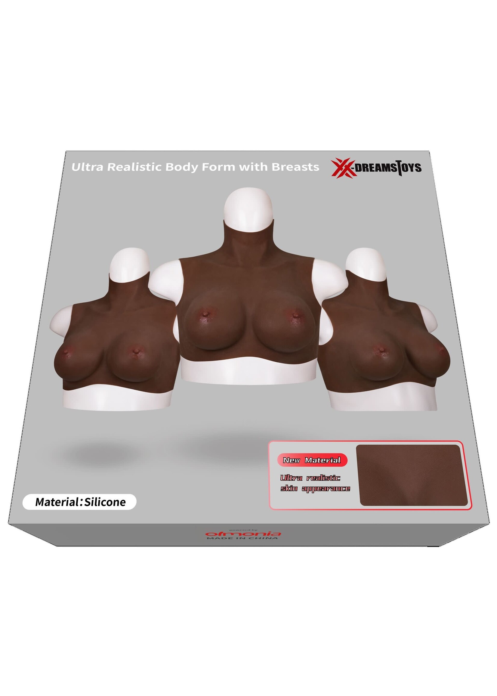 XX-dreamtoys Ultra realistic breast form black