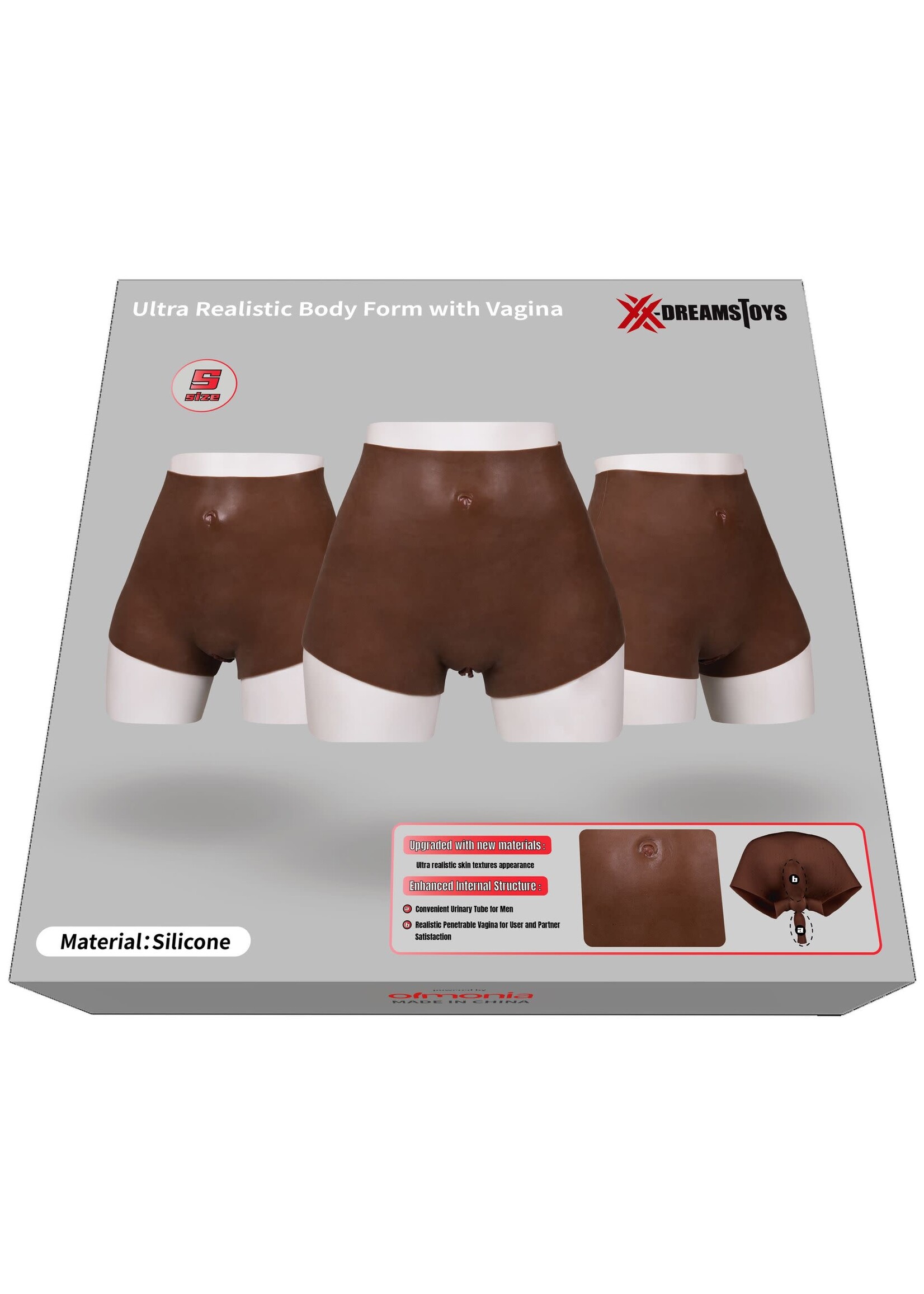 XX-dreamtoys Ultra realistic vagina form black