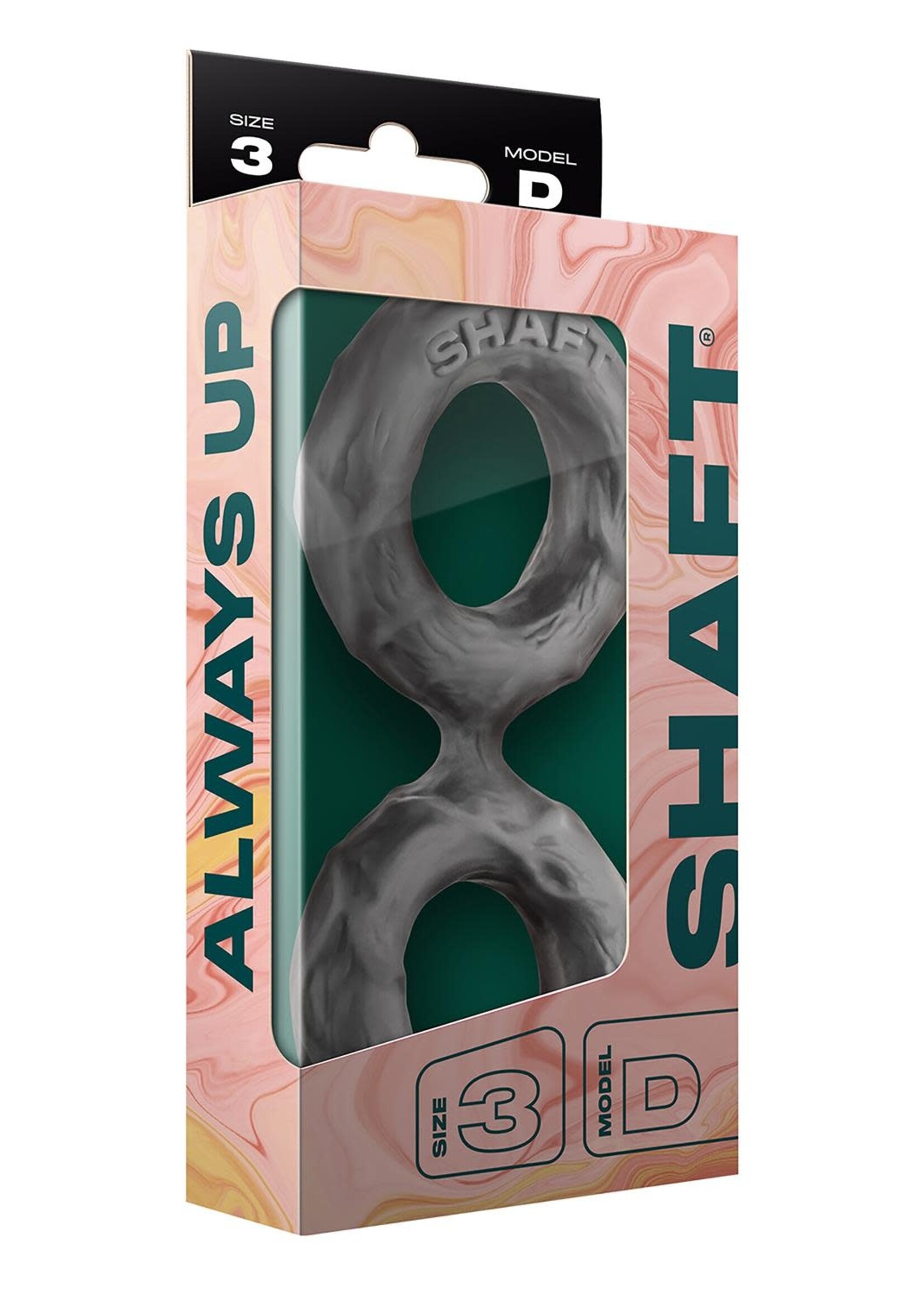 Shaft Double c-ring large - gray