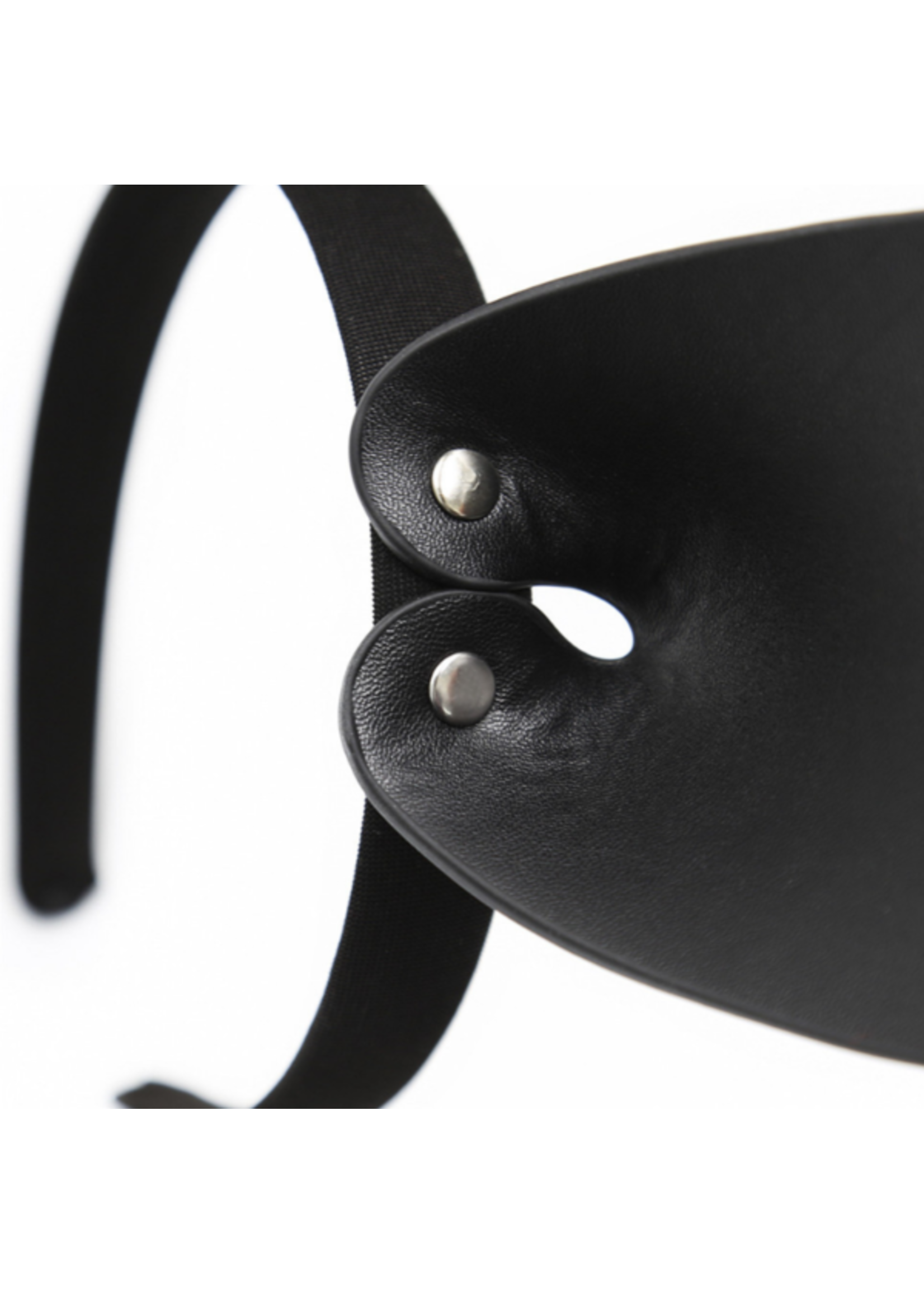 Kinky Diva PU leather cat ears -black