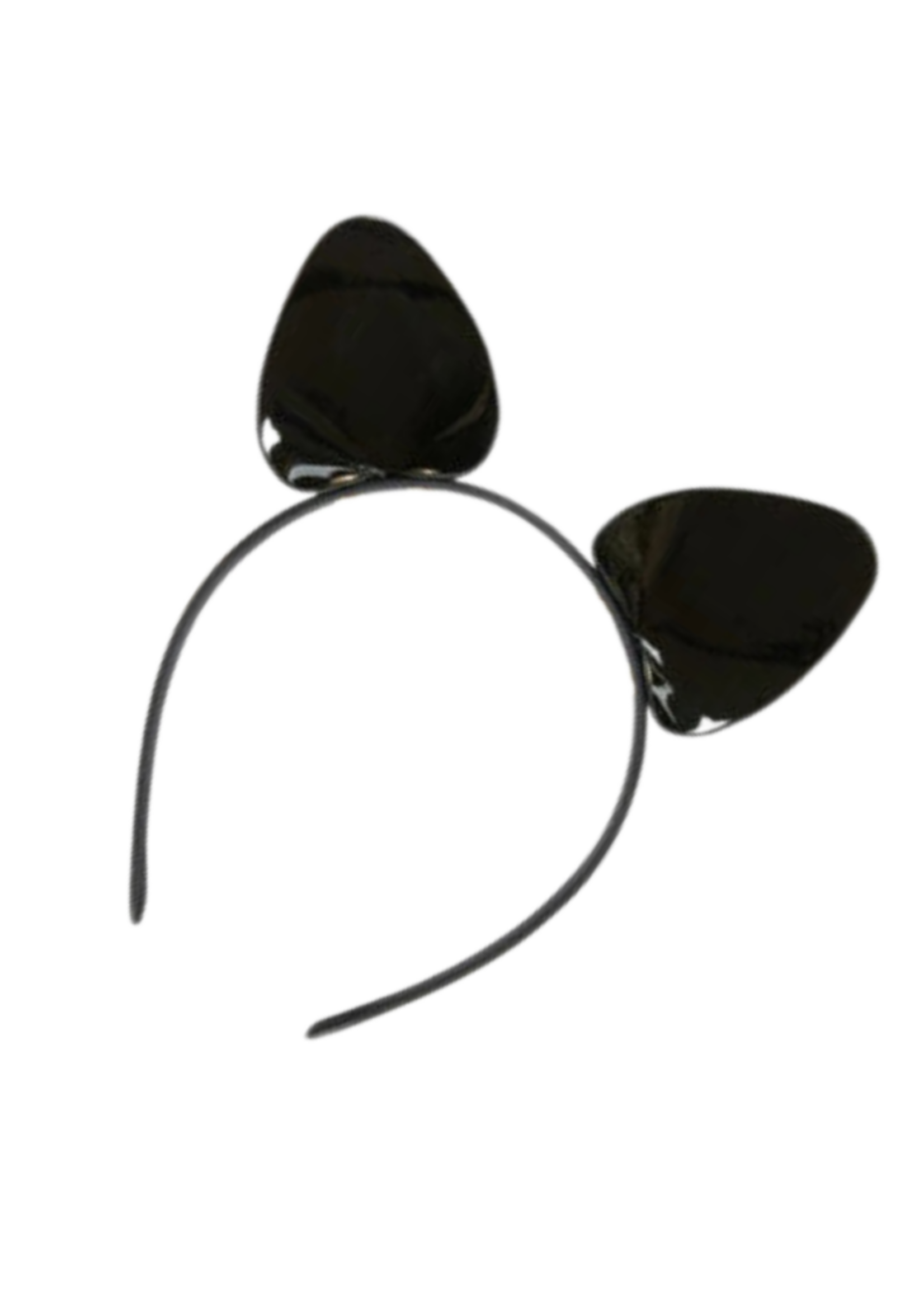Kinky Diva Vinyl high gloss cat ears -black