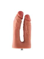 HiSmith Dildo double kliclok 15-19 cm - nude