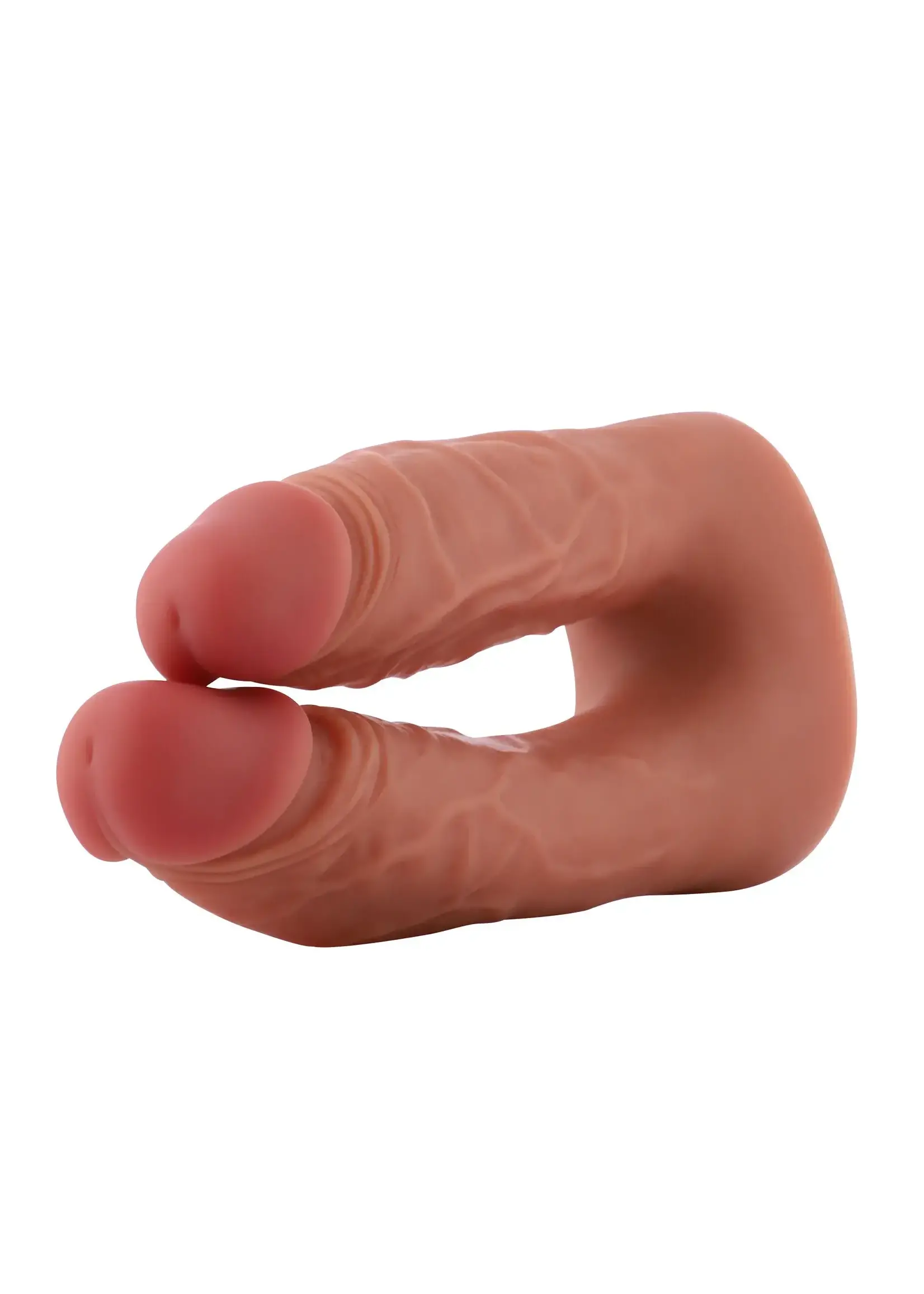 HiSmith Dildo double kliclok 15-19 cm - nude