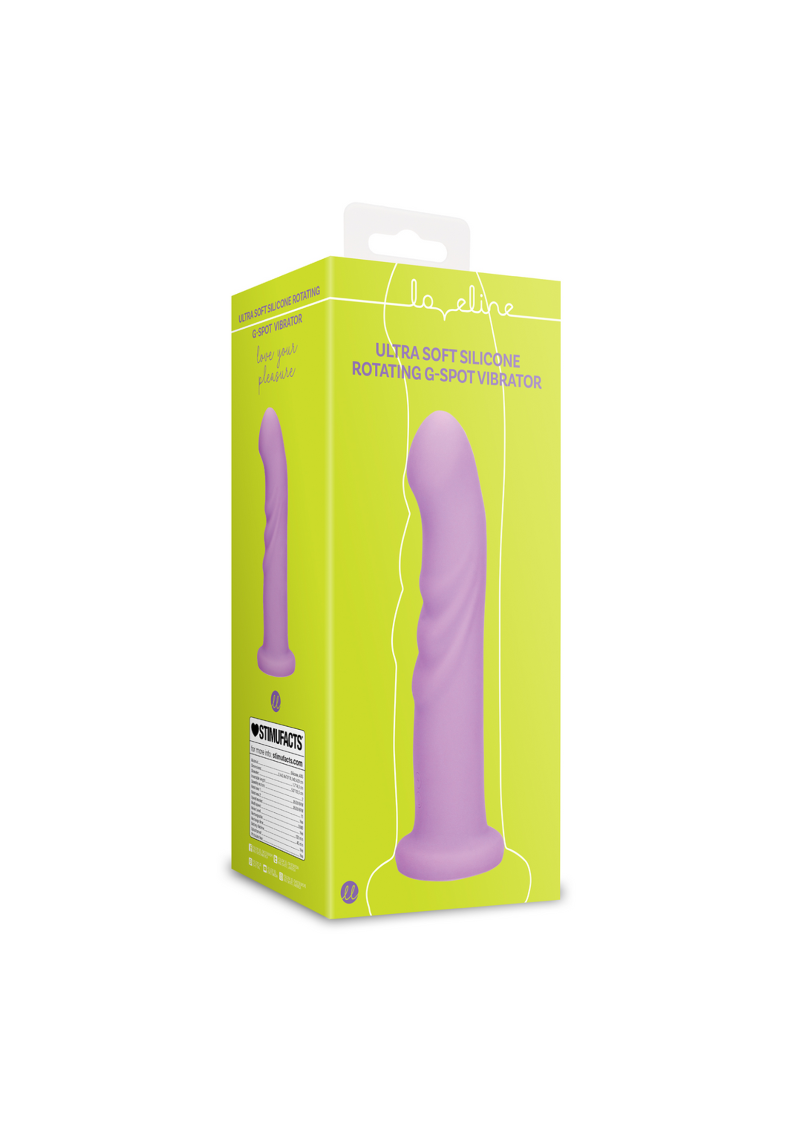 Loveline by Shots Ultra soft silicone rotating G-spot vibrator
