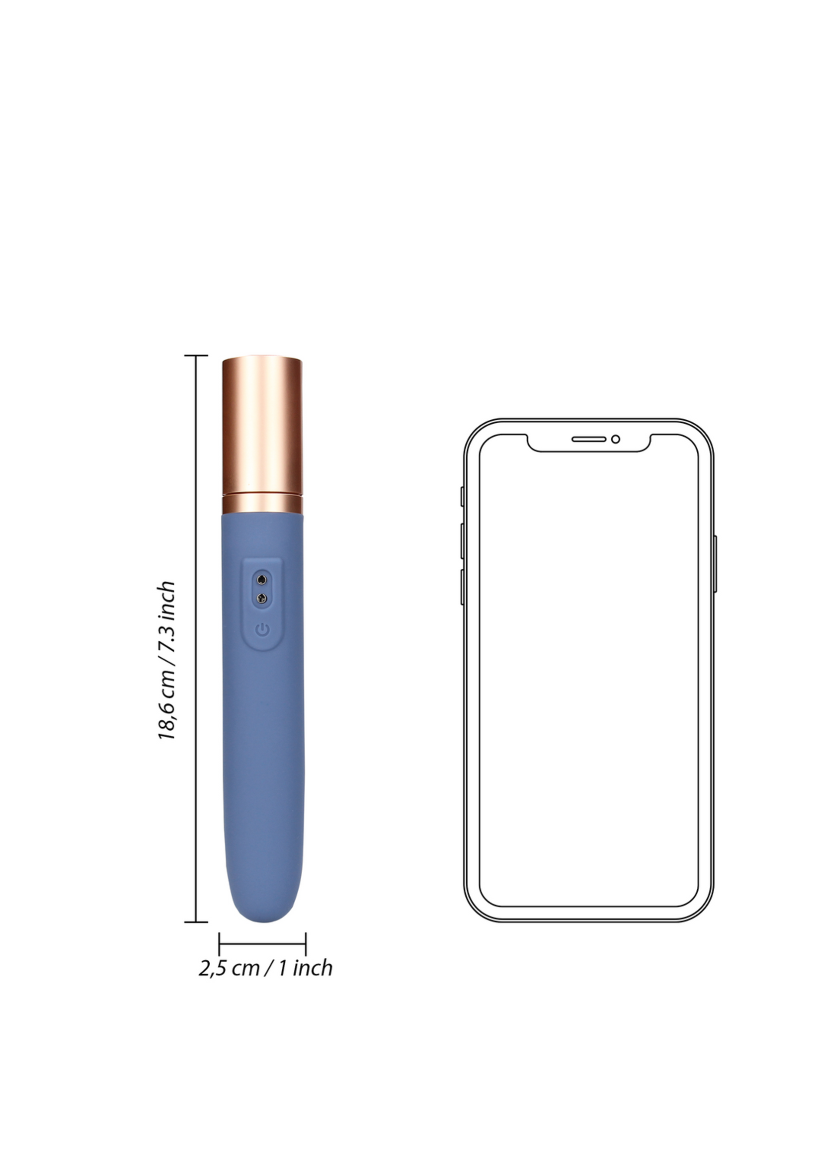 Loveline by Shots Travel vibrator with lube compartment and pump