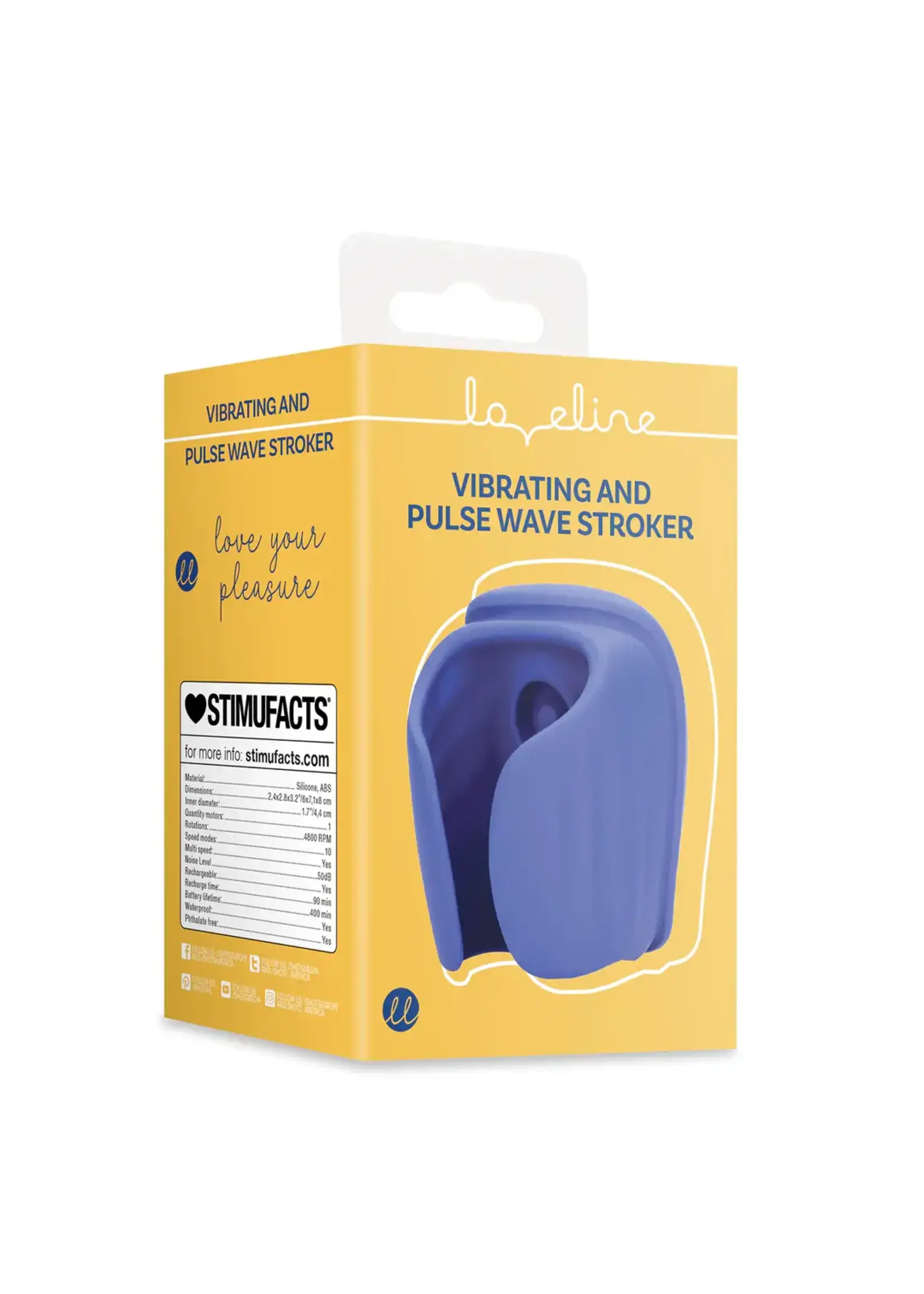 Loveline by Shots Vibrating and pulse wave stroker