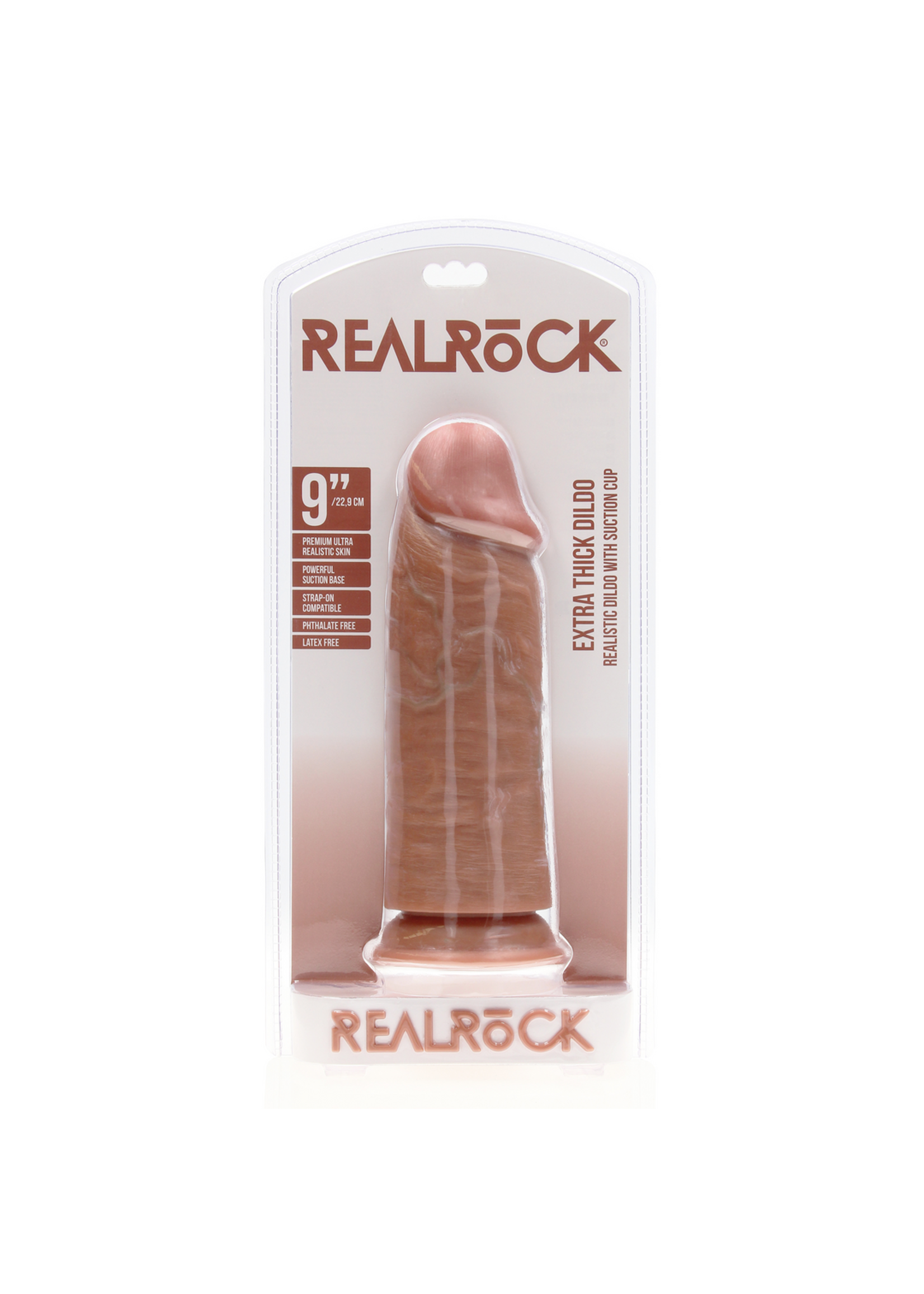 Realrock by Shots Extra thick dildo without balls 9"