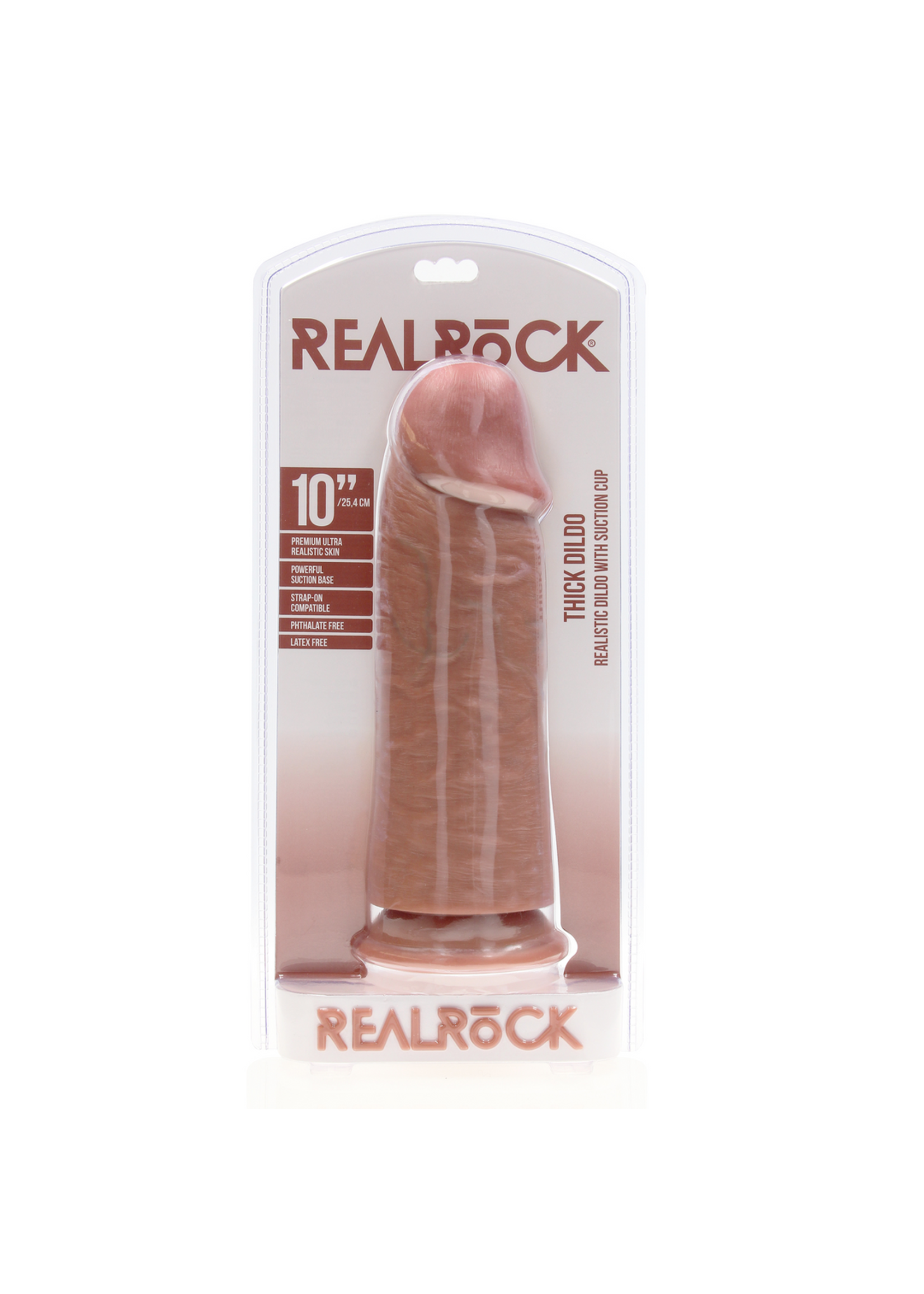 Realrock by Shots Extra thick dildo without balls 10"