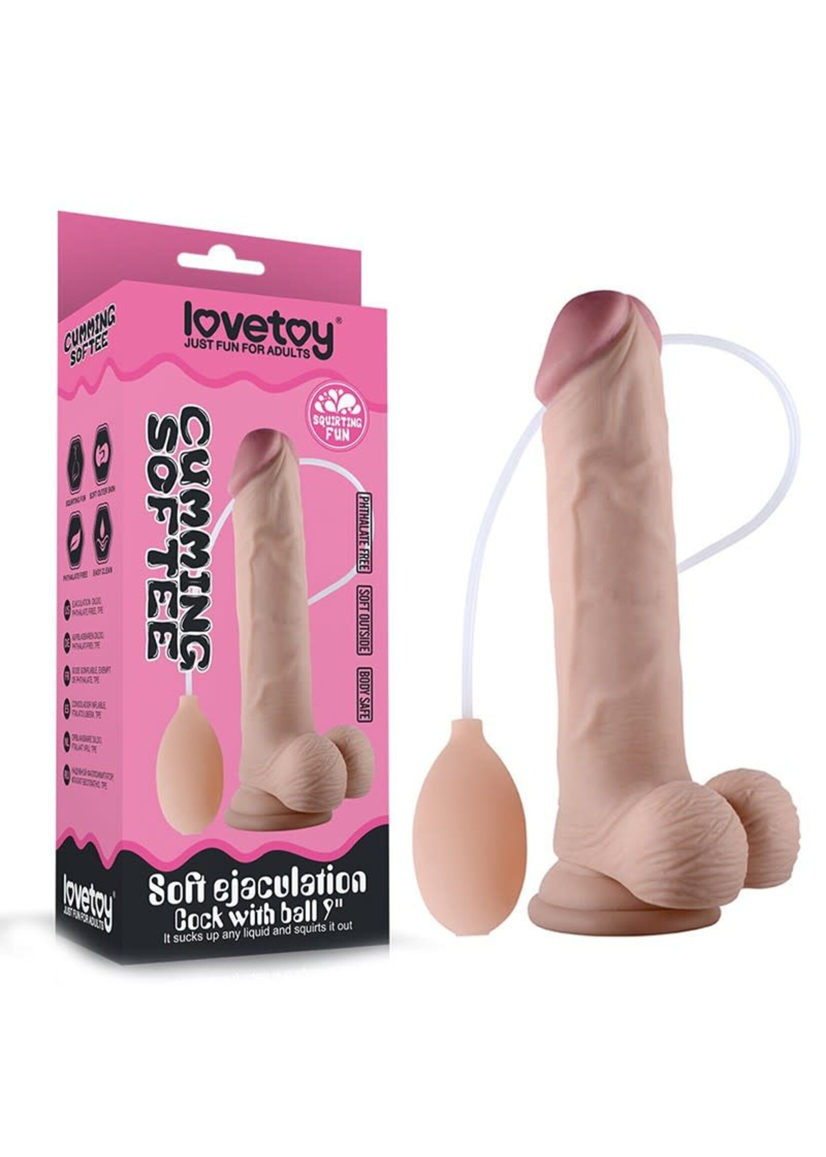 LoveToy Squirting Dildo - 23cm