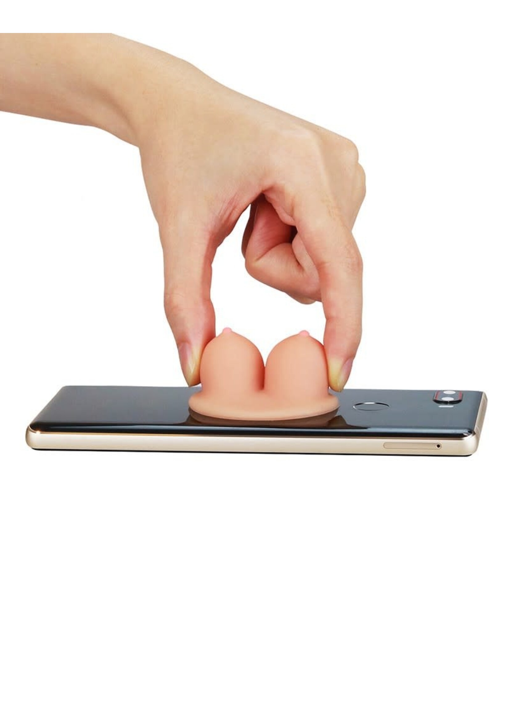 LoveToy Grappige telefoonhouder borsten