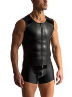 Manstore Zipped vest met franje