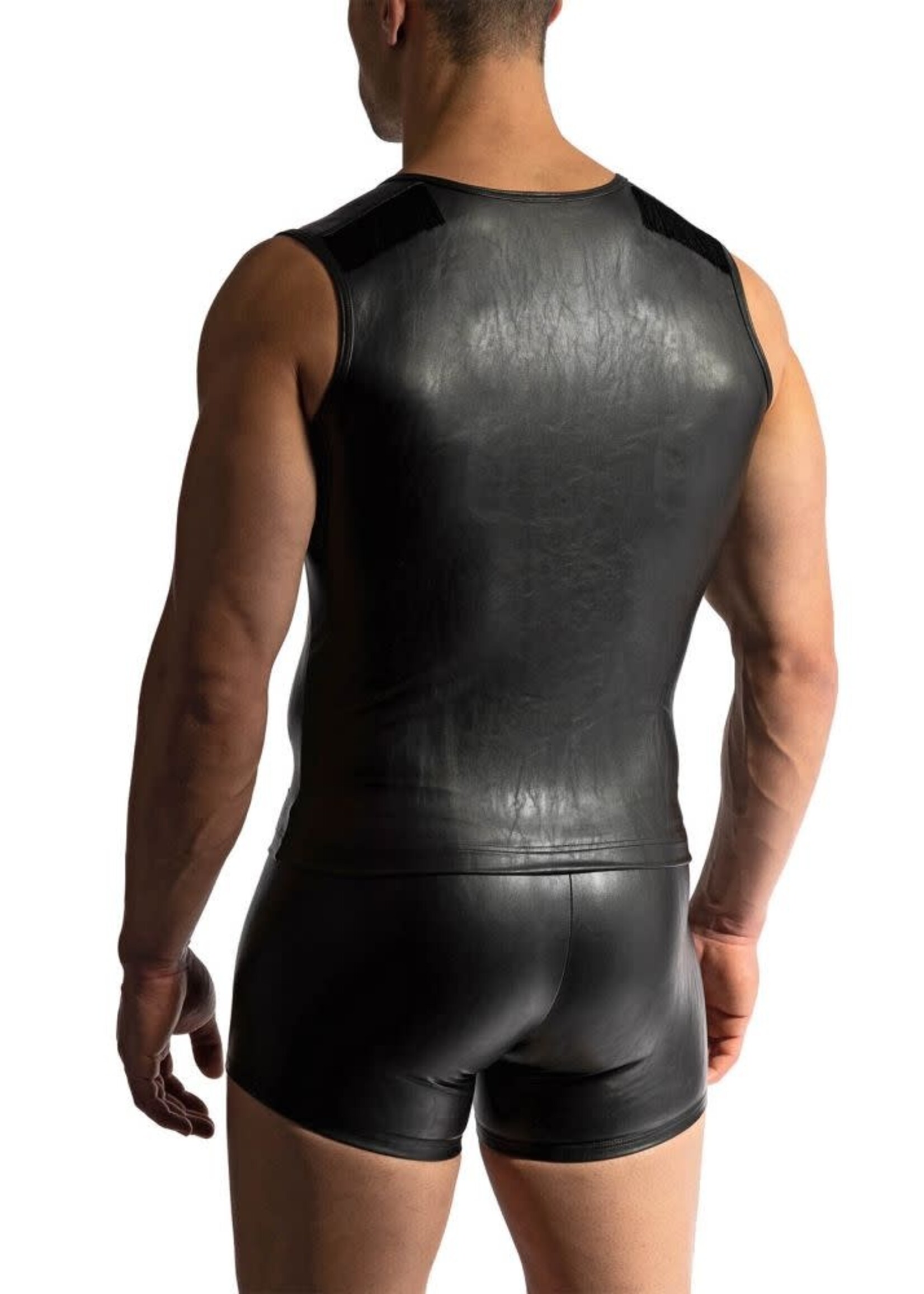 Manstore Zipped vest met franje