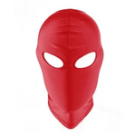 Bivakmuts open ogen gesloten mond - rood