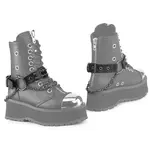DemoniaCult Boot Harnesses met spike en o-ring - OneSize