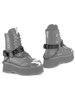 DemoniaCult Boot Harnesses met spike en o-ring - OneSize