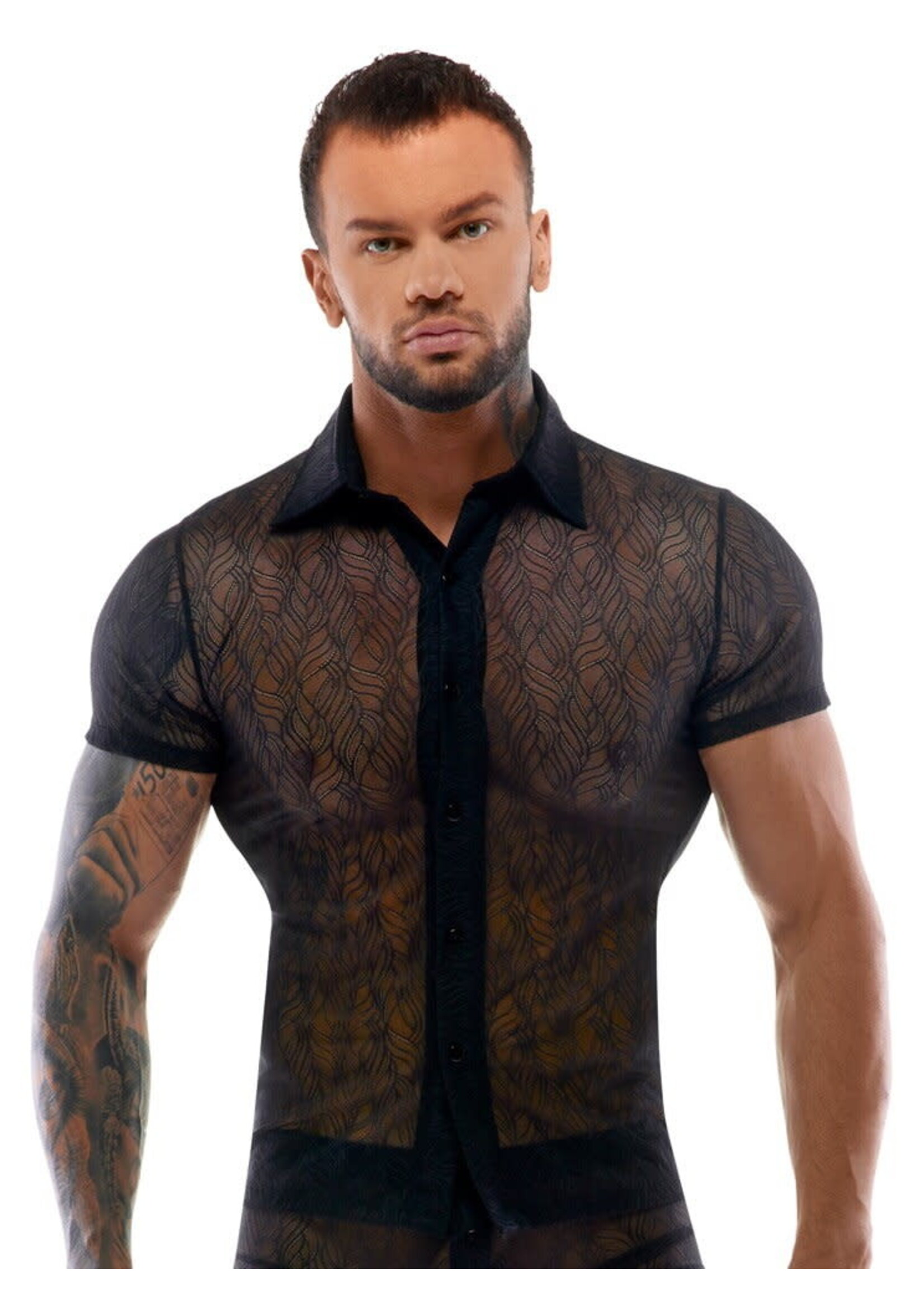 Svenjoyment Transparent lace shirt